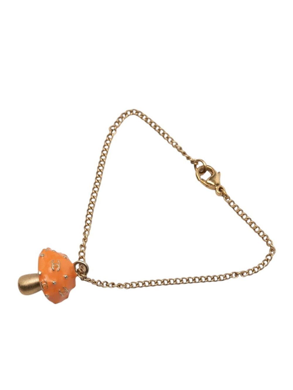 Chanel Cc Logo Bracelet Gold-Tone Metal #276137C67B